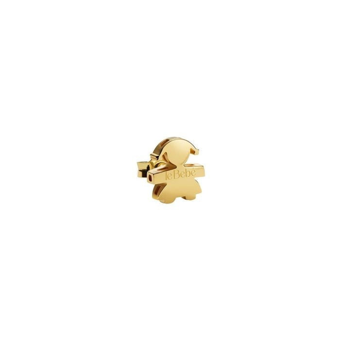 Le Bebe Mono Orecchino I Tesorini Con Sagoma Bimba In Oro Giallo