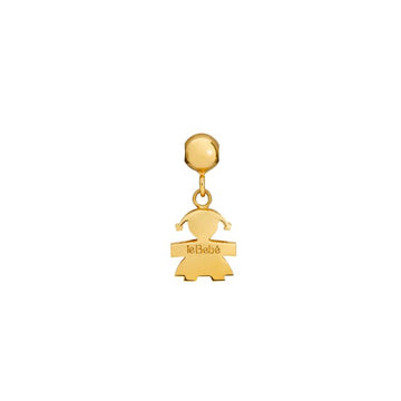 Le Bebe Charm I Tesorini Pop Con Sagoma Bimba In Oro Giallo 18kt