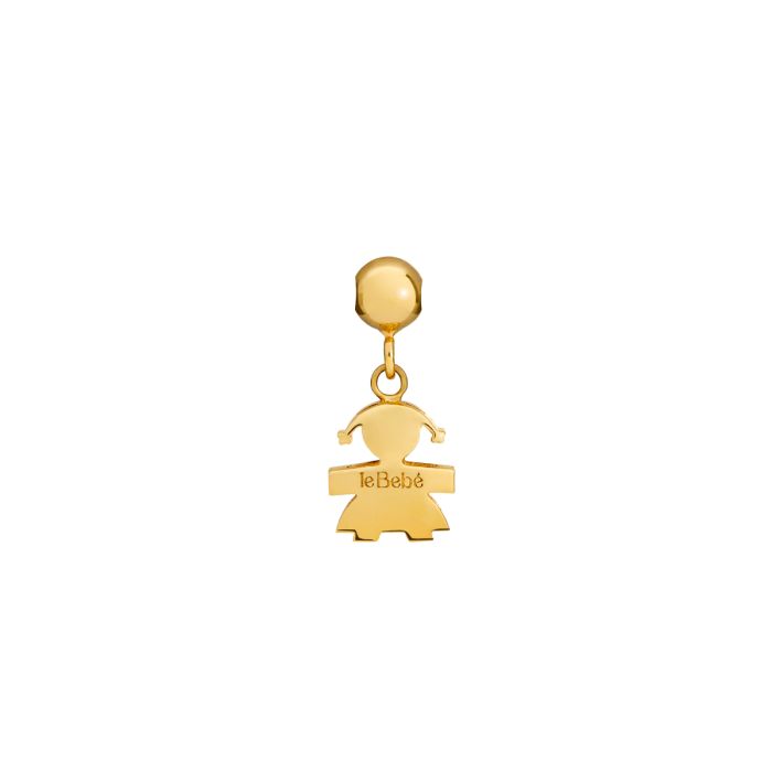 Le Bebe Charm I Tesorini Pop Con Sagoma Bimba In Oro Giallo 18kt