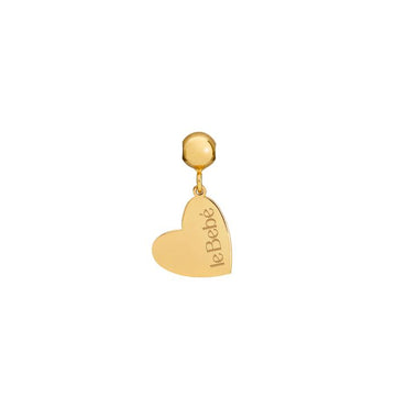 Le Bebe Charm I Tesorini Pop Con Targhetta Cuore In Oro Giallo 18kt