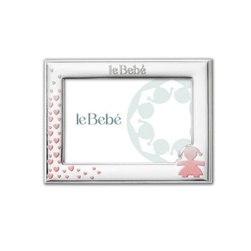 Le Bebe Cornice Per Foto 15x10 Cm Sagoma Bimba E Cuori