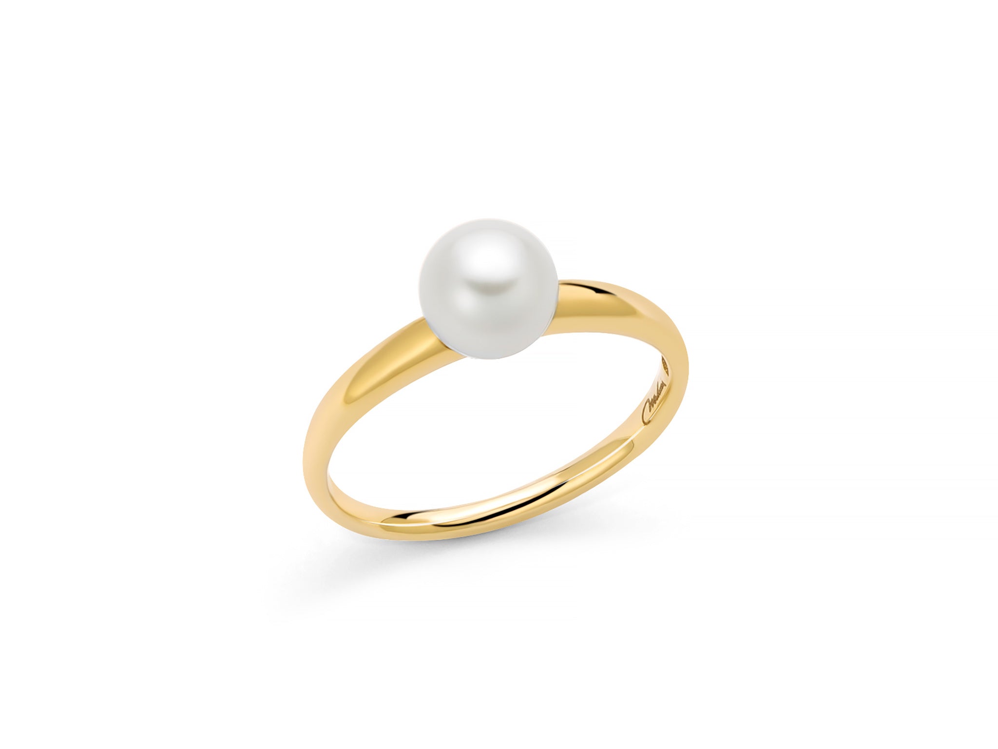 Miluna Anello In Oro Giallo 375/1000 Con Perla Naturale