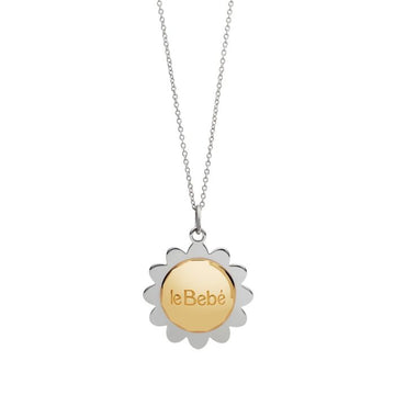 Le Bebe Ciondolo Suonamore "I Fiori" In argento Con Corona Placcata Oro Giallo