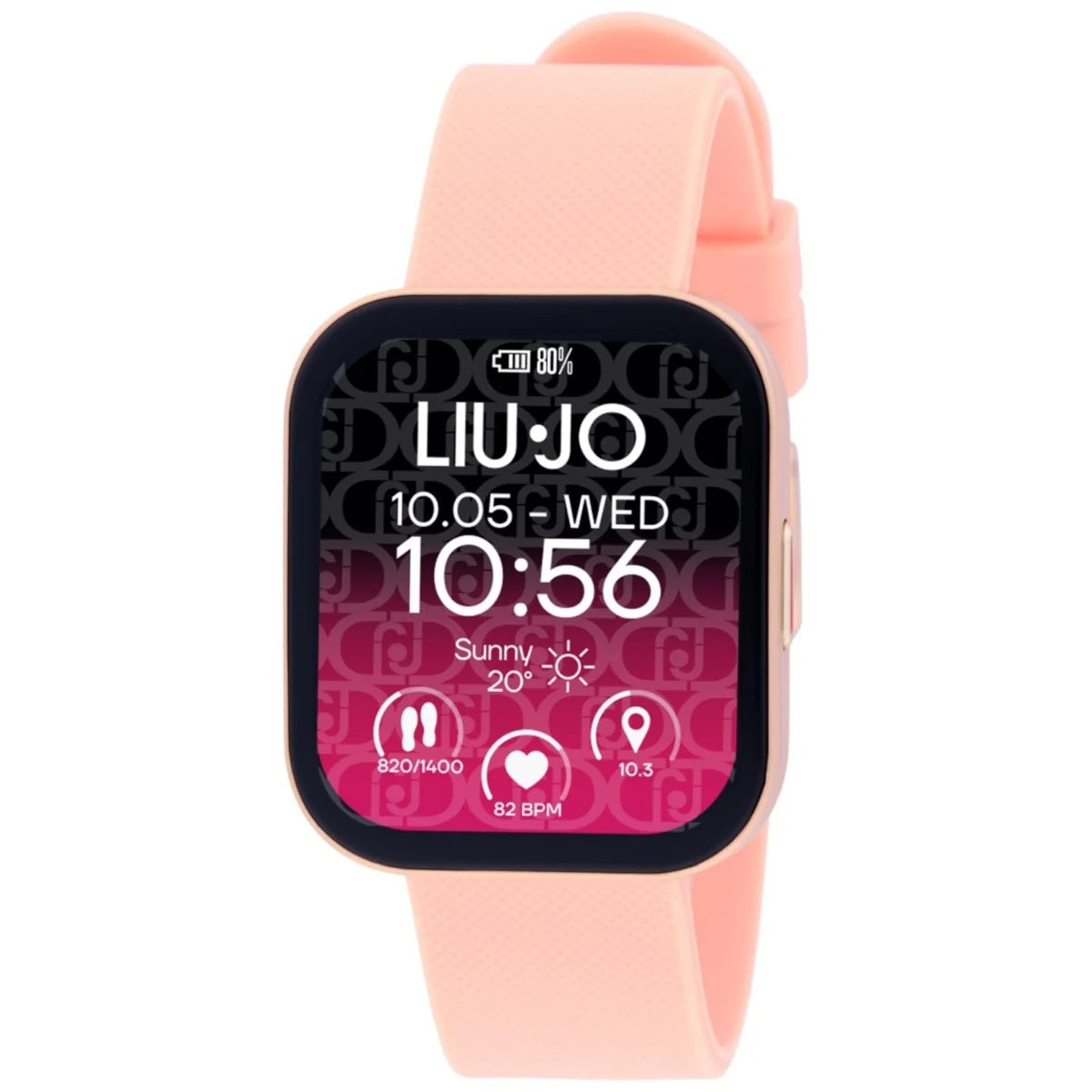 LiuJo Orologio Donna Smartwatch Curved Cinturino Rosa