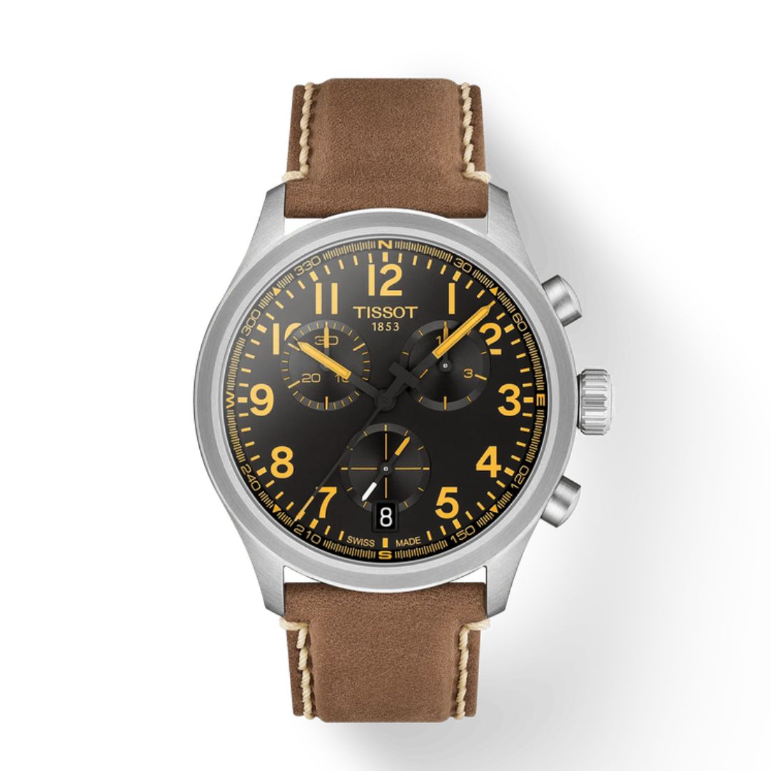 Tissot Chrono L 42 Mm Cinturino In Pelle