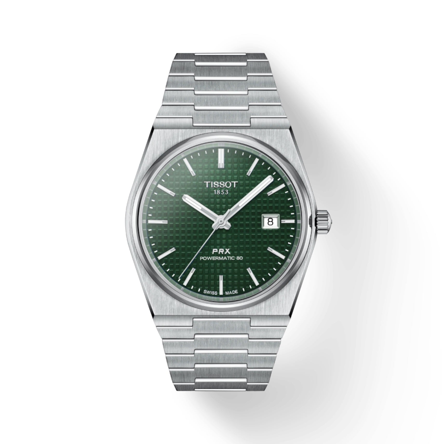 Tissot Prx Automatico In Acciaio 40 Mm Quadrante Verde Powermatic 80