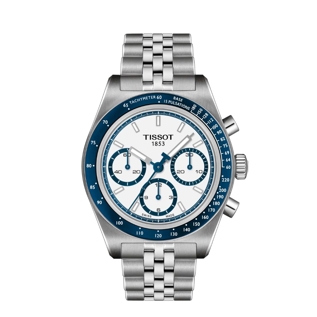 Tissot Prs 516 Automatic Cronograph Quadrante Bianco e Blu