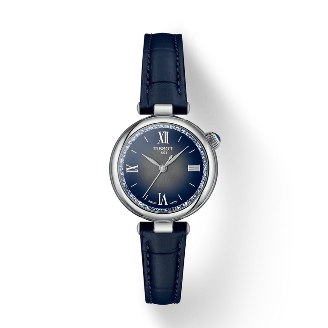 Tissot Desir Cinturino In Pelle Blu