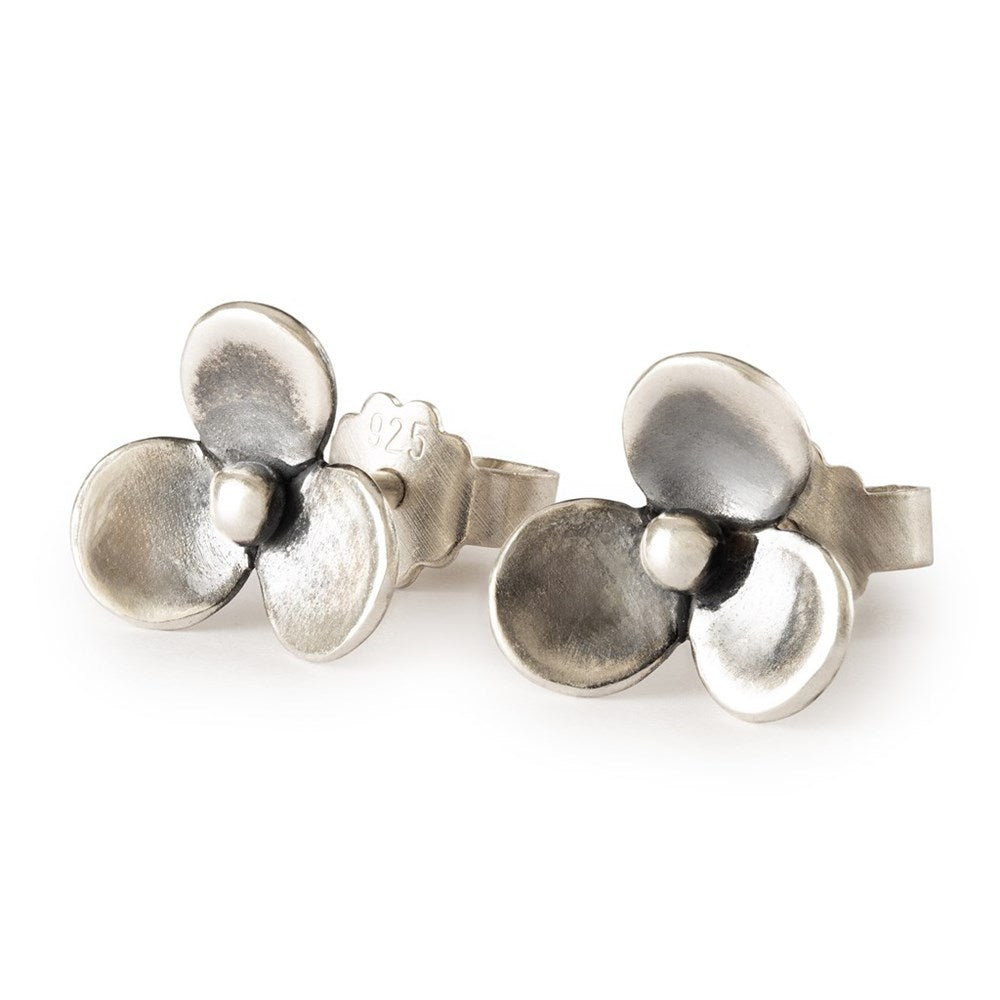 Trollbeads Orecchini Petali Della Poesia In Argento