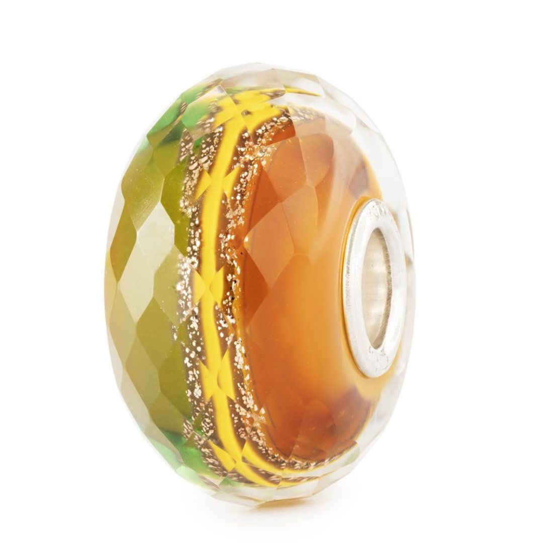 Trollbeads Vento Dorato Elemento In Vetro