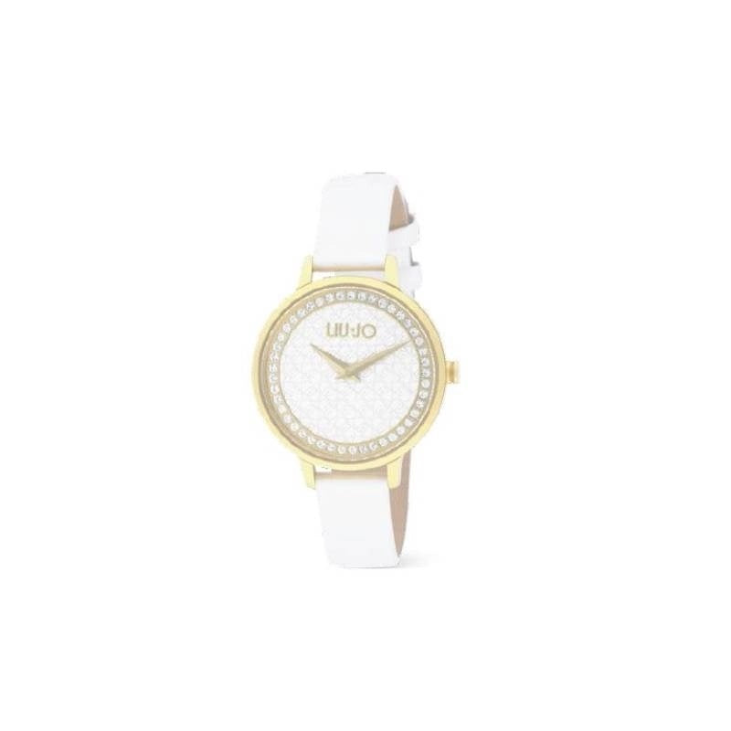 Liu Jo Orologio Donna Shine Gold Cinturino In Pelle Bianco