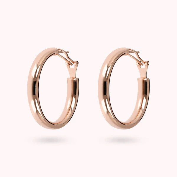 Bronzallure Orecchini a Cerchio Spessi