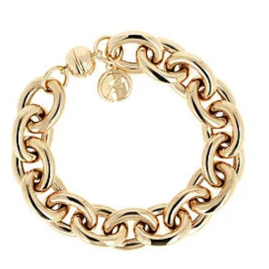 Bronzallure Bracciale Catena Rolo Maxi Maglie