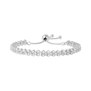 Bronzallure Bracciale Tennis Doppio Con Cubic Zirconia