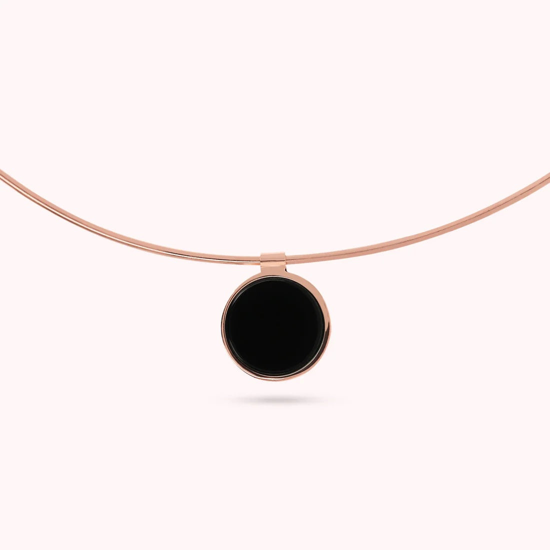 Bronzallure Collana Choker Con Pendente A Disco In Pietra Naturale