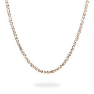 Bronzallure Collana Tennis Con Cubic Zirconia Tonde