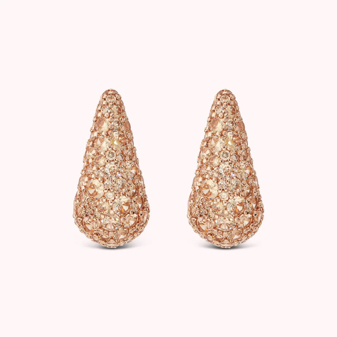Bronzallure Orecchini A Goccia Con Pavé Di Cubic Zirconia