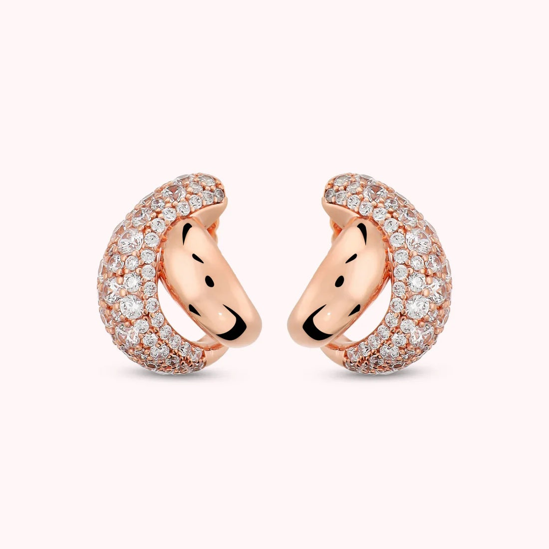 Bronzallure Orecchini A Intreccio In Pavé Di Cubic Zirconia