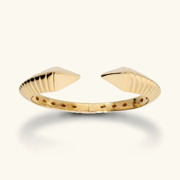 Etrusca Bracciale Rigido Graduato Texture Rigata