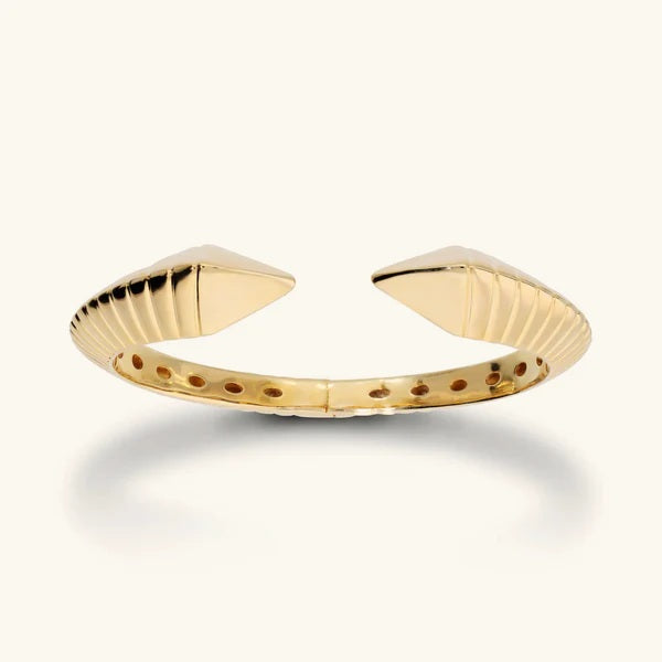 Etrusca Bracciale Rigido Graduato Texture Rigata