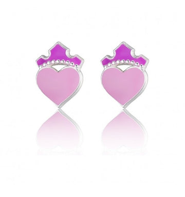 Disney Orecchini A Lobo Mini Princess In Argento 925/1000