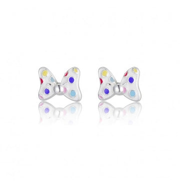 Disney Orecchini Mini Fiocco In Argento 925/1000