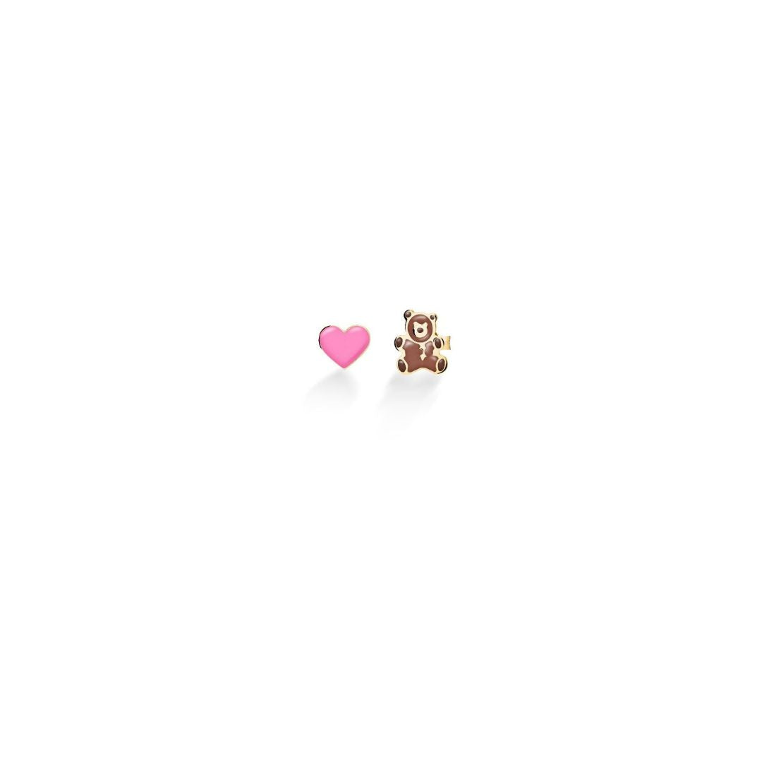 Le Bebe Orecchino Lobo Orsetto E Cuore