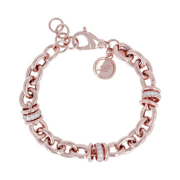 Bronzallure Bracciale Catena Con Cubic Zirconia - Gioielleria Gigante