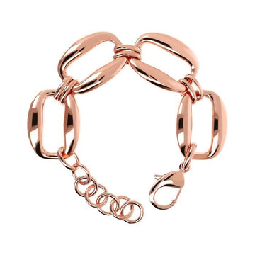 Bronzallure Bracciale Con Maxi Anelli Bombati - Gioielleria Gigante