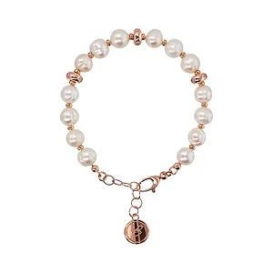 Bronzallure Bracciale Con Rondelle Etoile E Perle D'Acqua Dolce - Gioielleria Gigante