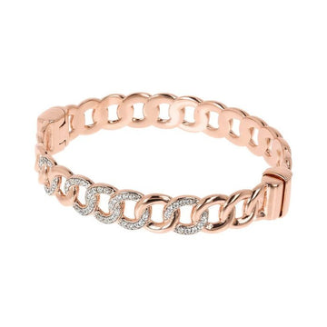 Bronzallure Bracciale Rigido Groumetta Pave' - Gioielleria Gigante