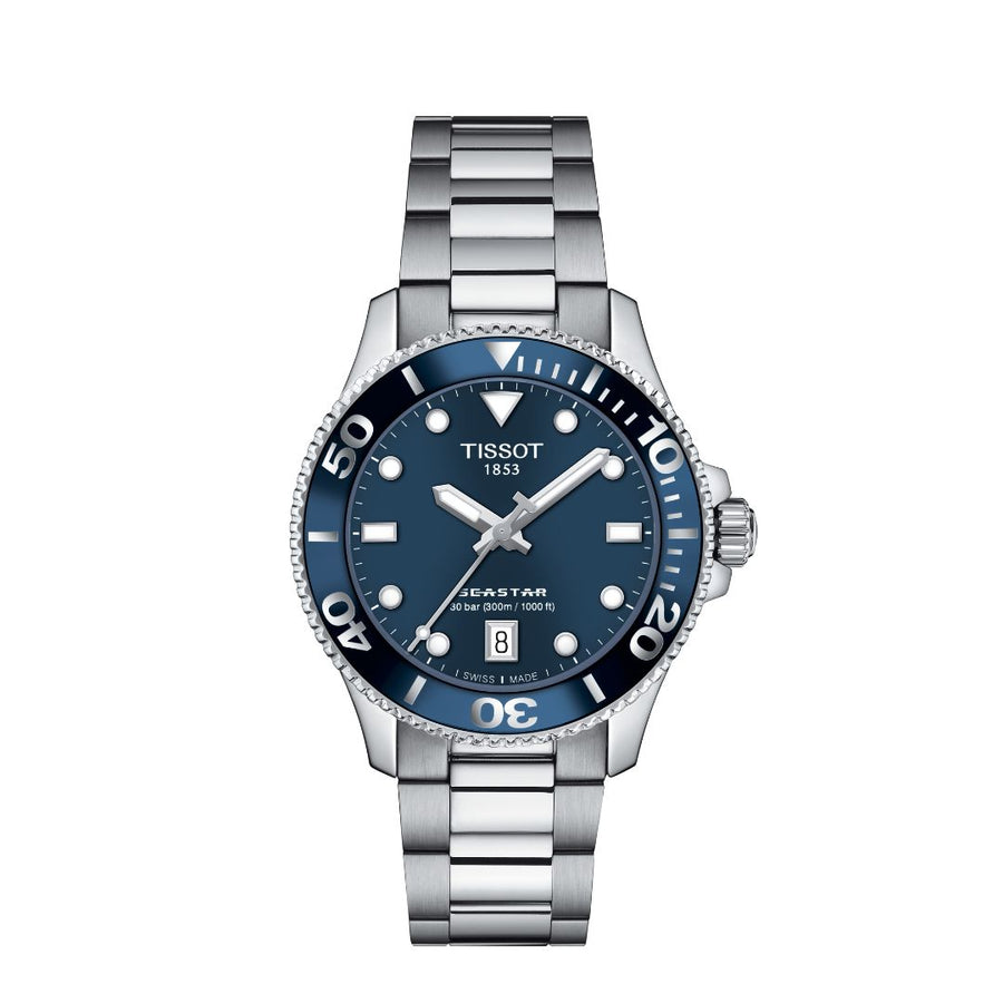 Tissot Seastar 1000 al Quarzo 36 Mm Quadrante Blu