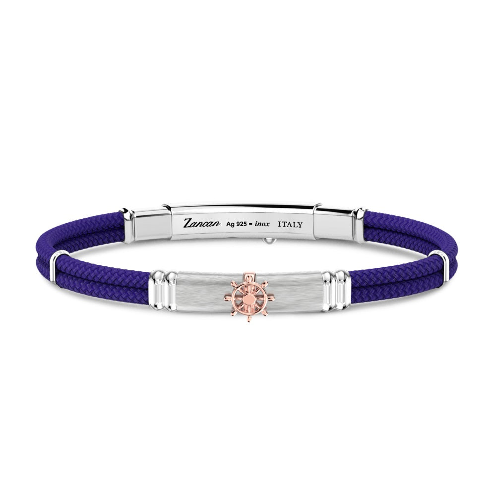 Zancan Bracciale Con Piastra Centrale E Timone