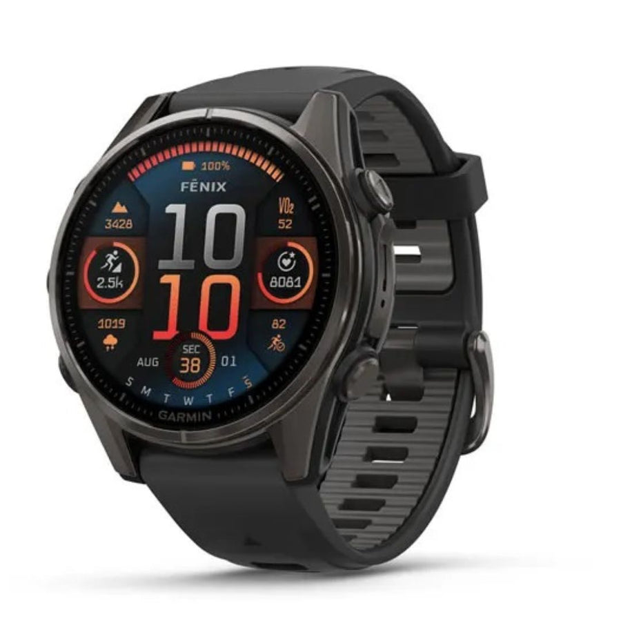 Garmin Fenix 8 - 43 mm, Amoled,Sapphire, Titanio, Carbon Gray DLC & Black