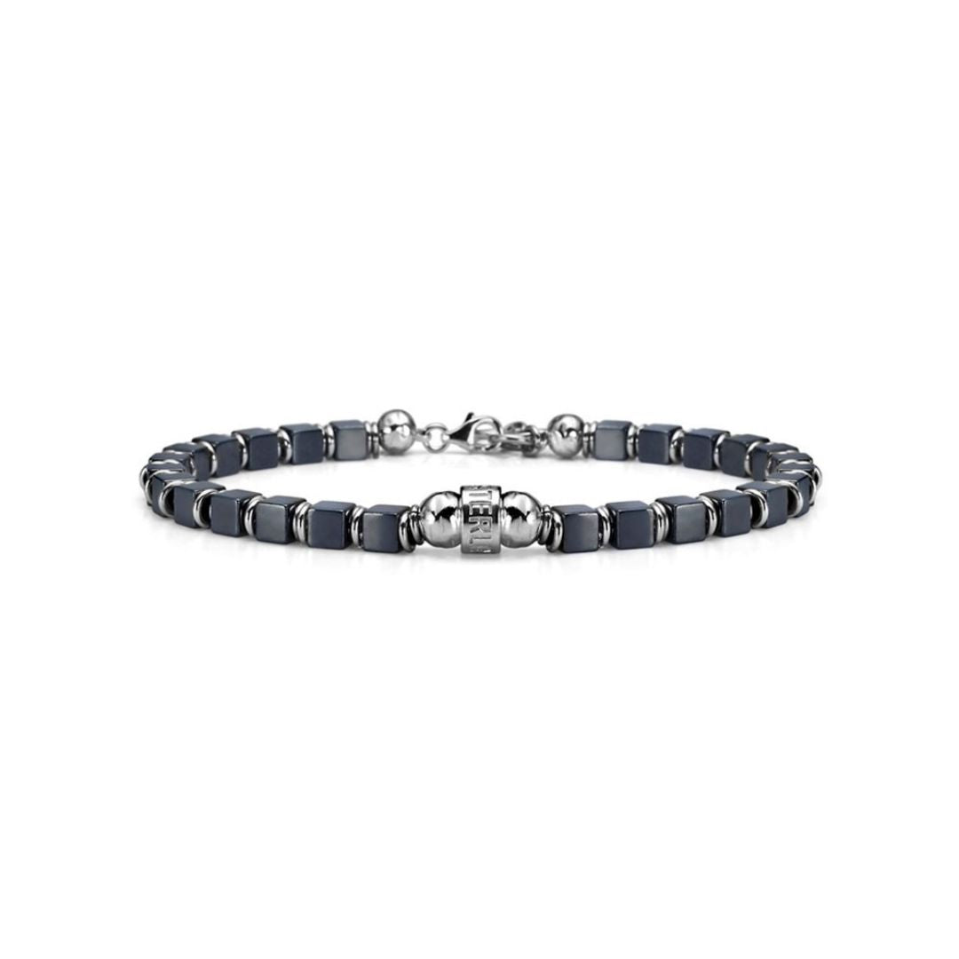 Maria Cristina Sterling Bracciale Uomo Ematite E Argento