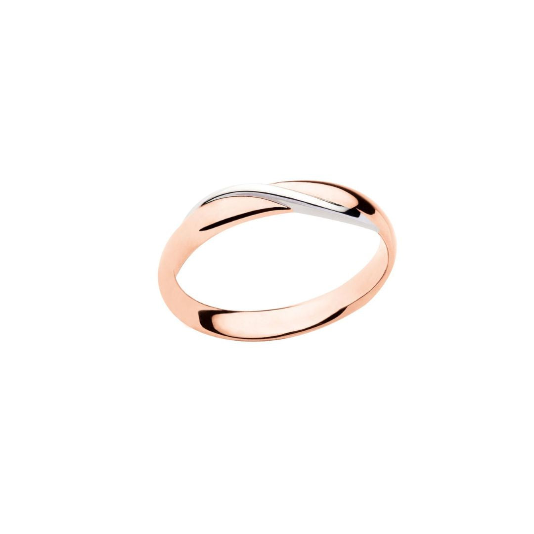 Polello Fede Bicolore Oro 18 Kt Rosa E Bianca