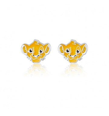 Disney Orecchini Mini Re Leone Bambina In Argento 925/1000