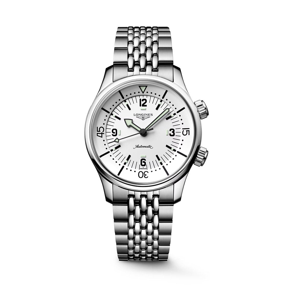 Longines Legend Diver 39 mm Quadrante  Bianco