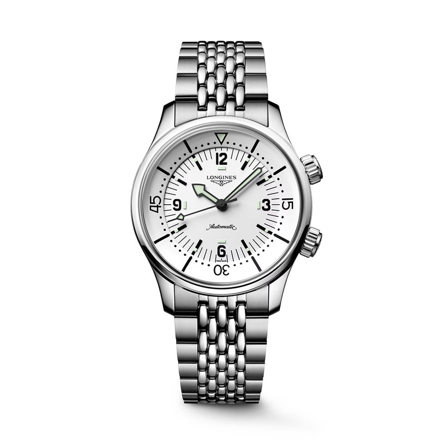 Longines Legend Diver 39 mm Quadrante  Bianco