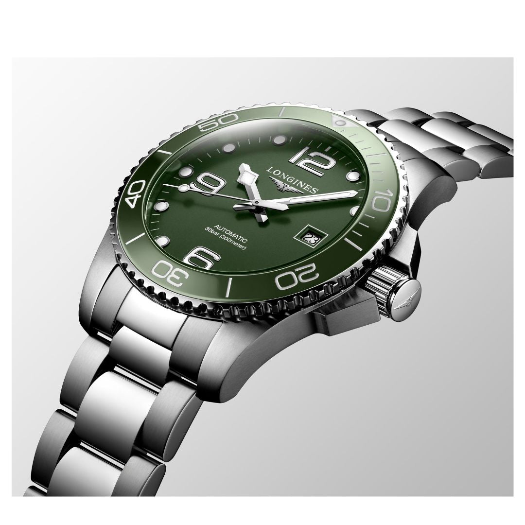 Longines Hydroconquest Orologio Uomo 41 mm Quadrante Verde