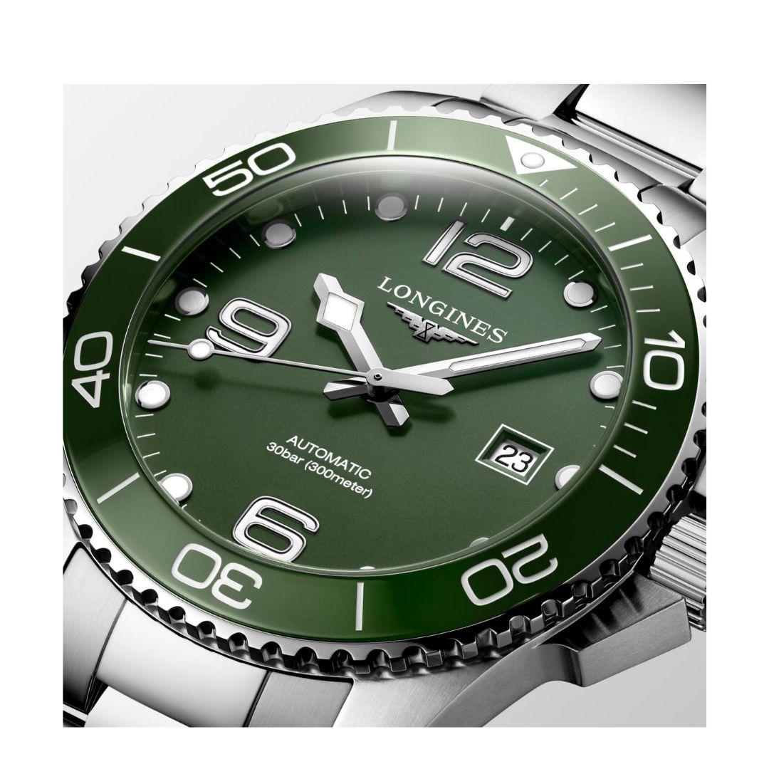 Longines Hydroconquest Orologio Uomo 41 mm Quadrante Verde