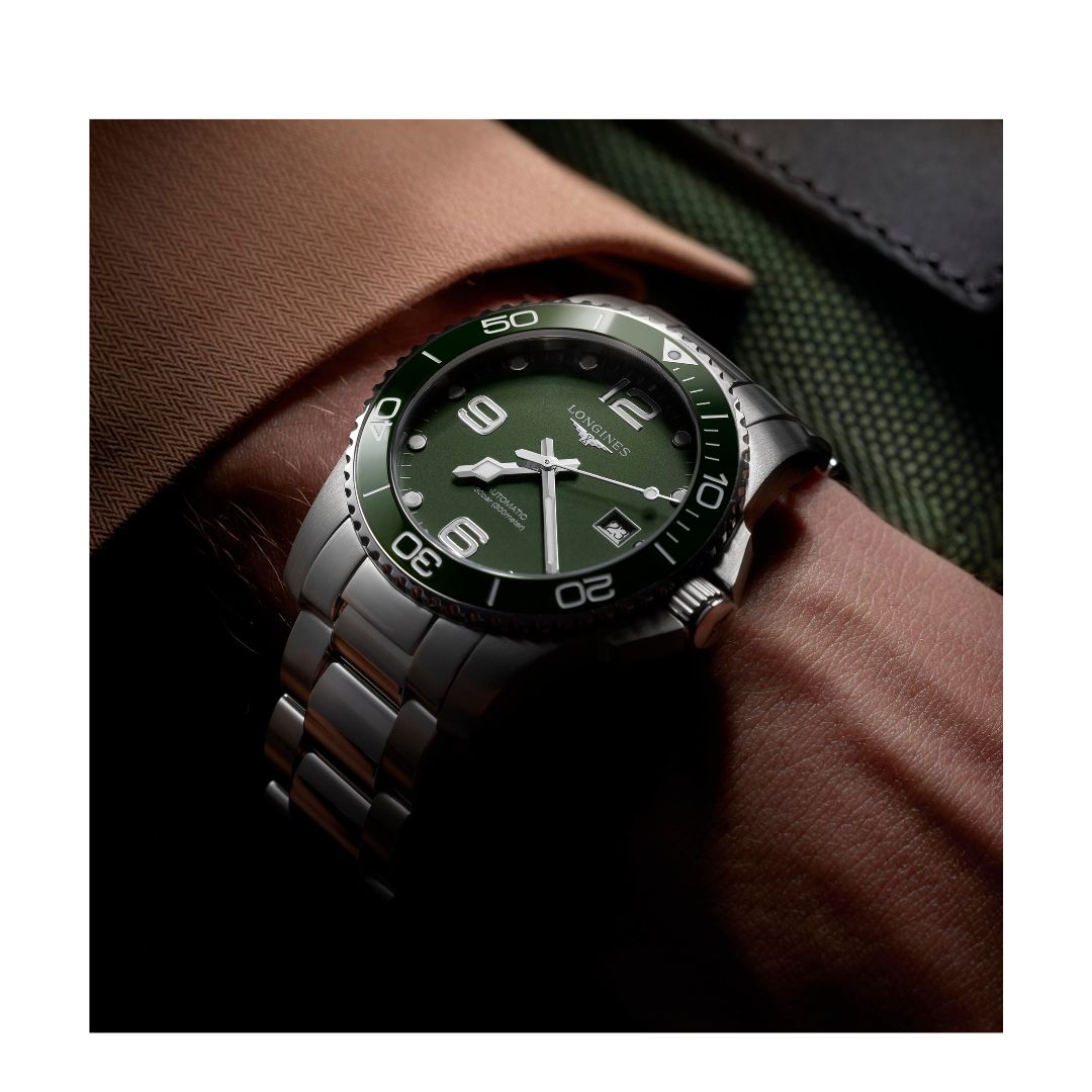 Longines Hydroconquest Orologio Uomo 41 mm Quadrante Verde