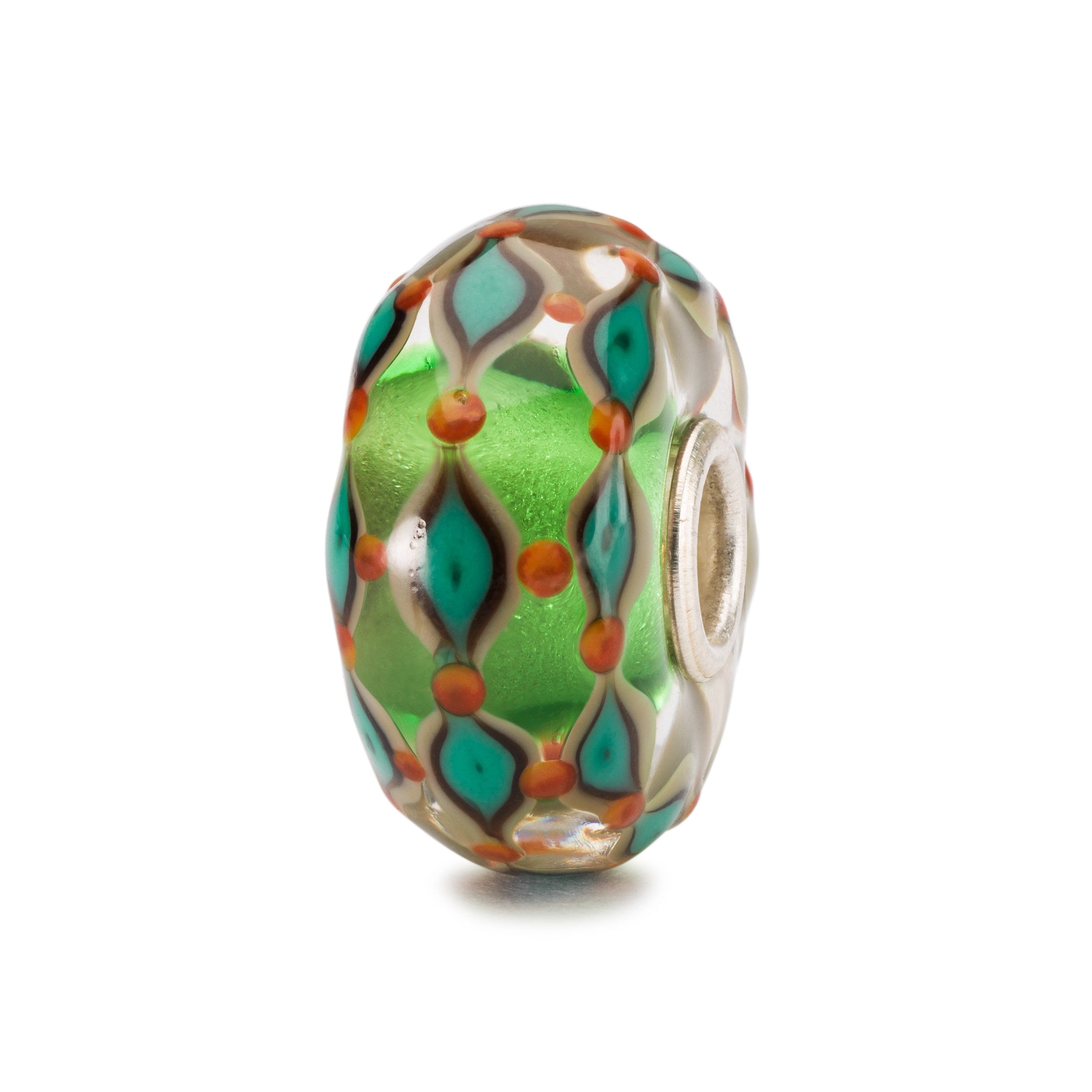 Trollbeads \"Prato Verde\" Elemento In Vetro